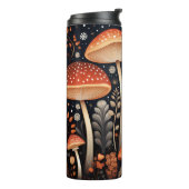 Boho Woodland paddenstoelenpatroon Thermosbeker (Gedraaid links)