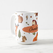 Boho Woodland Persoonlijk Koffiemok (Voorkant links)