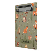 Boho Woodland Persoonlijk Mini Klembord (Angled2)
