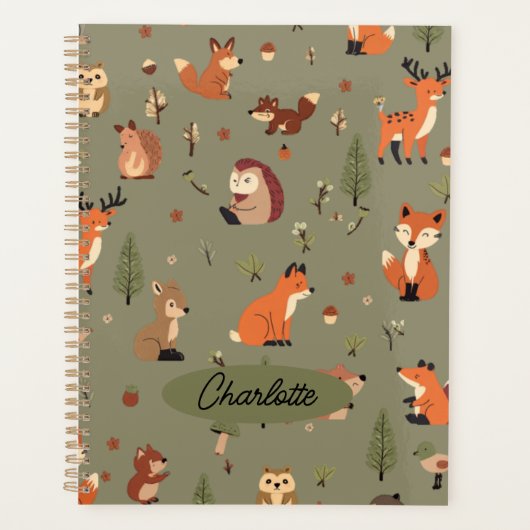 Boho Woodland Persoonlijk Planner (Voorkant)