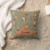 Boho Woodland Persoonlijke Baby Kussen (Deken)