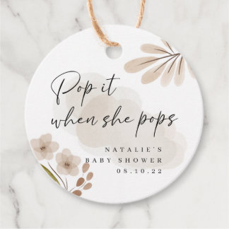Boho Woodland Pop het Circle Favor Tags Bedankjes Labels