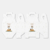 Boho Woodland Raccoon Baby Shower Floral Script Bedankdoosjes (Ongevouwen)