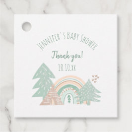 Boho Woodland Rainbow Bedankt Bedankjes Labels