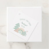 Boho Woodland Rainbow Bedankt Bedankjes Labels (In situ)