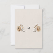 Boho Woodland Virtual Baby shower Invitation Kaart (Achterkant)