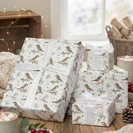 Boho Woodland Waterverf Christmas Cadeaupapier