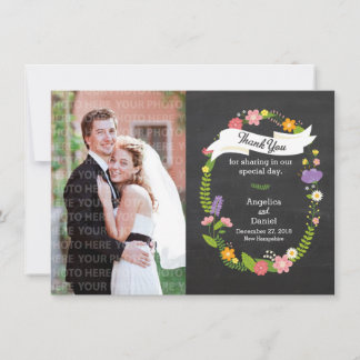 Boho Woodland Wreath op Chalkboard Wedding