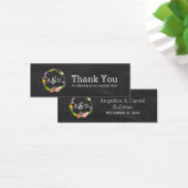 Boho Woodland Wreath op Chalkboard Wedding Mini Visitekaartjes (Bureau)