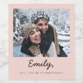 Boho wordt mijn zegeletiket wijn etiket (Enkel label)