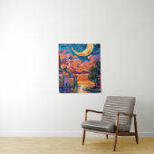 Boho Woven Wall Tapestry for Cozy Home Decor Wandkleed (In situ)