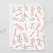 Boho Wreath Lijst kerstfoto Feestdagenkaart (Achterkant)