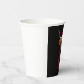 Boho Xmas Christmas Highland Cow T-Shirt (3) Papieren Bekers (Rechts)