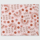 Boho Xoxo-Valentijn Cadeaupapier (Vlak)