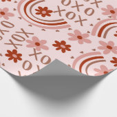 Boho Xoxo-Valentijn Cadeaupapier (Hoek)