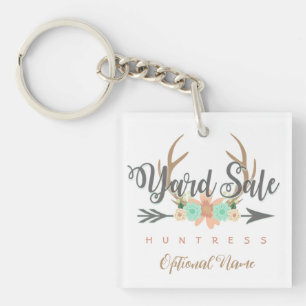 BOHO Yard Sale Herten Antlers Aangepaste Sleutelha Sleutelhanger