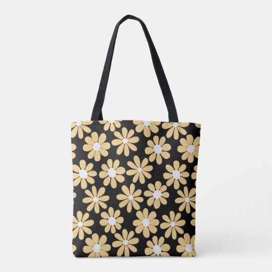 Boho Yellow Daisy Beste Mimi ooit Tote Bag (Achterkant)