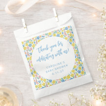 Boho Yellow Ditsy Floral Custom Baby shower Dank