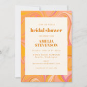 Boho Yellow en Roze Marmer Uniek Vrijgezellenfeest Kaart (Voorkant)