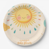 Boho Yellow Sunshine Papieren Bordje (Voorkant)
