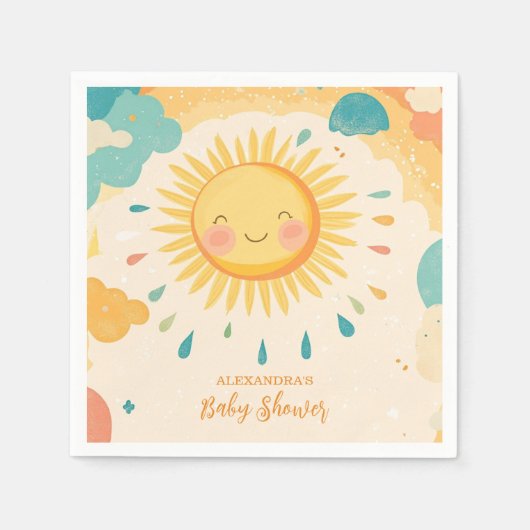 Boho Yellow Sunshine Servet (Voorkant)