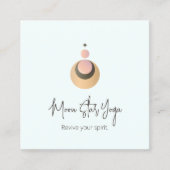 Boho Yoga Energy Healer Celestial Vierkante Visitekaartje (Voorkant)