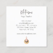 Boho Yoga Energy Healer Celestial Vierkante Visitekaartje (Achterkant)