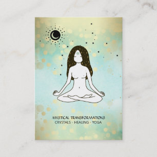 *~* Boho Yoga Goddess Celestial Moon Magic 3rd Eye Visitekaartje