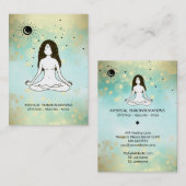* Boho Yoga Godin Hemelse Maan Magie 3e Oog Visitekaartje (Voorkant / Achterkant)