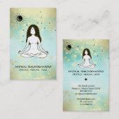 *~* Boho Yoga Godin Hemelse Maan Zon 3e Oog Visitekaartje (Voorkant / Achterkant)