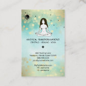 *~* Boho Yoga Godin Hemelse Maan Zon 3e Oog Visitekaartje (Achterkant)