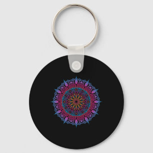 Boho Yoga Kunst Spirituele Meditatie Heilige Geome Sleutelhanger