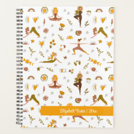 Boho Yoga Meisje Aangepaste Naam Planner