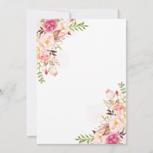 Boho Young Wild and Three Birthday Invitation Kaart (Achterkant)