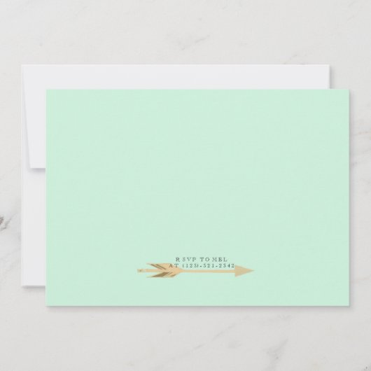 Boho Young Wild & Drie | 3e verjaardag feest Kaart (Achterkant)