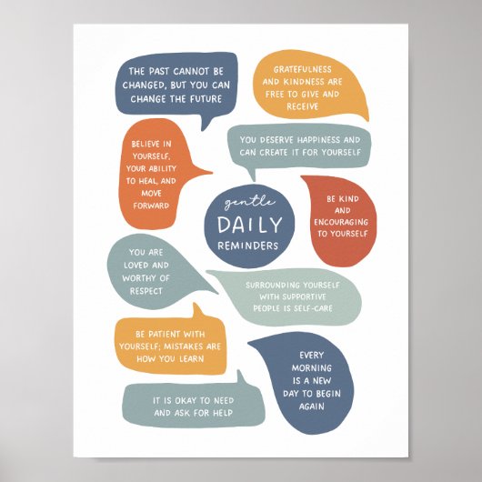 BoHo Zachte Dagelijkse Herinneringen Poster (Voorkant)