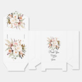 Boho Zachte Gekleurde Rozen/Witte Bloemen Bedankdoosjes (Ongevouwen)