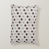 Boho zachte neutrale tribale geometrische Aztekenp Accent Kussen (Achterkant (Verticaal))