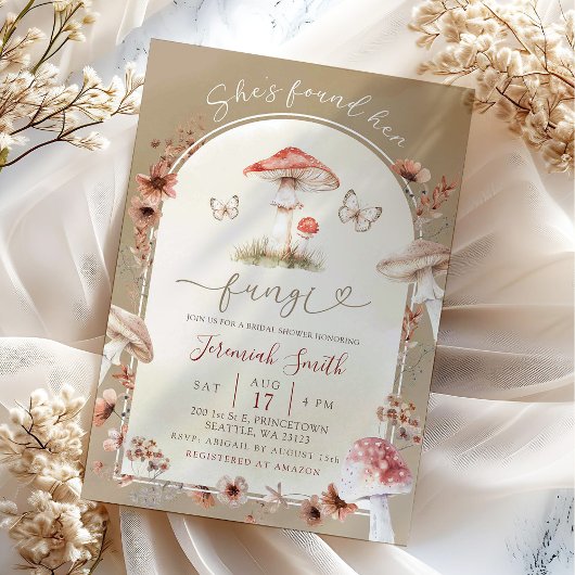 Boho Ze heeft haar paddenstoel Vrijgezellenfeest g Kaart