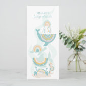 Boho Zee Dier Baby shower Uitnodiging (Staand voorkant)