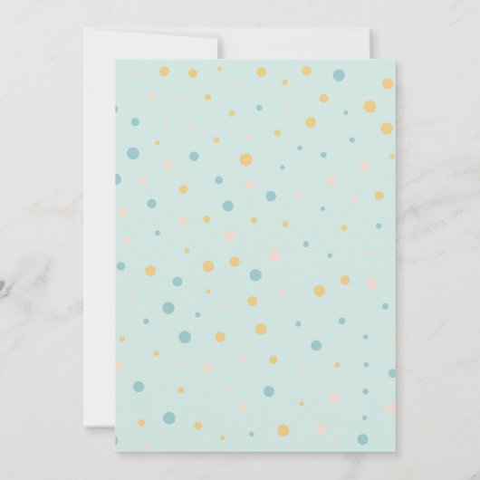 Boho Zee Dier Baby shower Uitnodiging (Achterkant)