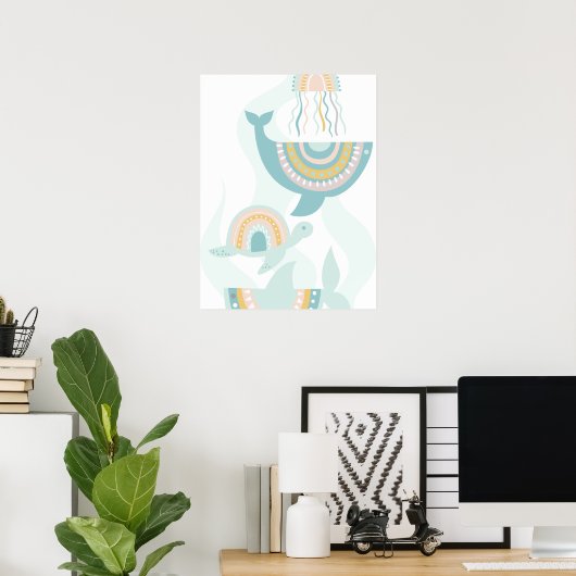 Boho Zee Dieren Poster (Thuiskantoor)