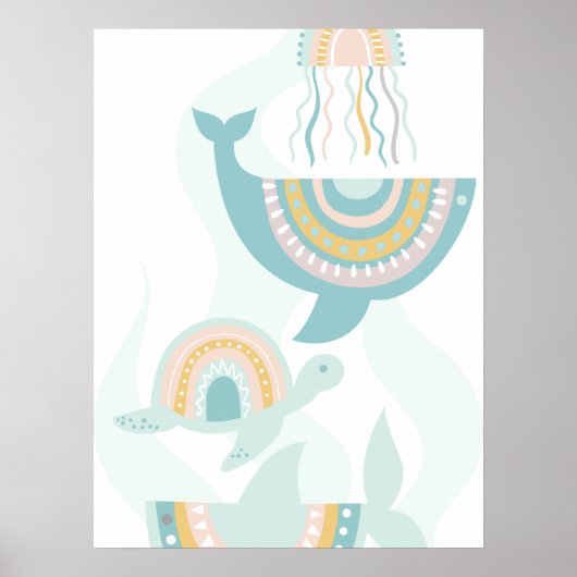Boho Zee Dieren Poster (Voorkant)