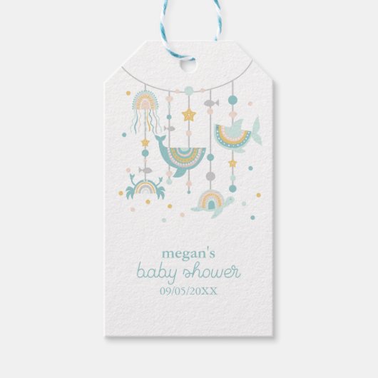 Boho Zee Dierenvierkante Stickers Cadeaulabel (Voorkant)