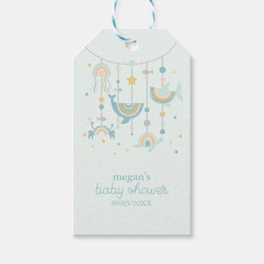 Boho Zee Dierenvierkante Stickers Cadeaulabel (Voorkant)