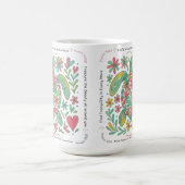 Boho Zee Schildpad Christelijk, 11 of 15oz, Roze/G Magische Mok (Midden)