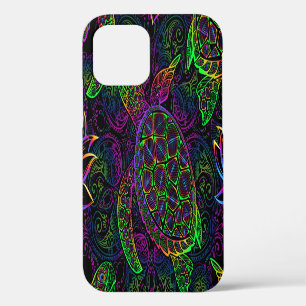 Boho Zee Schildpad: psychedelisch Mandala-patroon iPhone 12 Hoesje