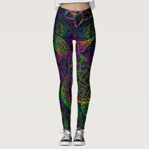 Boho Zee Schildpad: psychedelisch Mandala-patroon Leggings