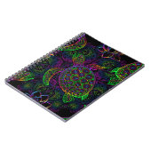 Boho Zee Schildpad: psychedelisch Mandala-patroon Notitieboek (Linkerzijde)