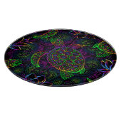 Boho Zee Schildpad: psychedelisch Mandala-patroon Snijplank (Hoek)